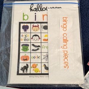 Source Unknown Halloween Bingo Game